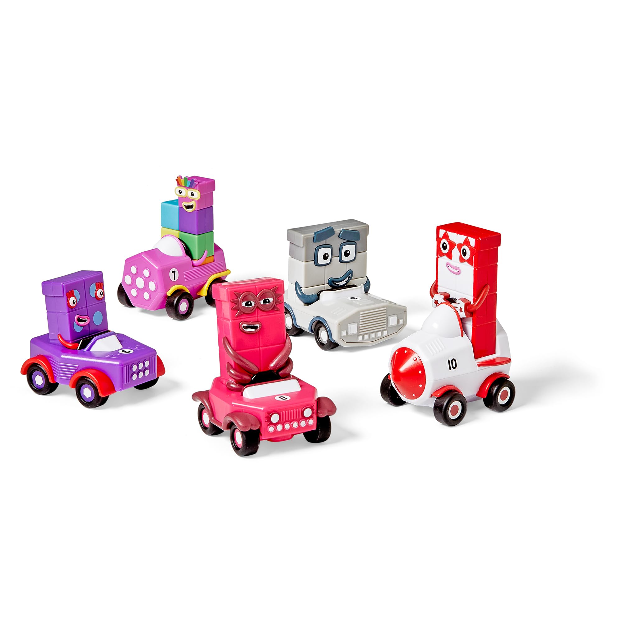 Learning Resources Numberblocks Mini Vehicles Six to Ten, Counting Toy for Toddlers Learning Toys for Kids 3-5 - Image 4
