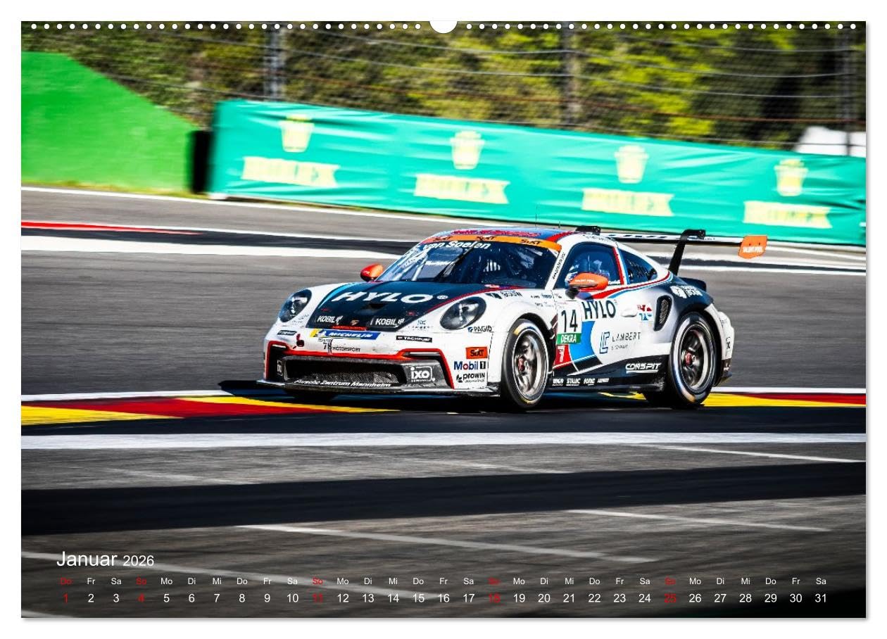 Motorsportkunst aus Weissach (Wandkalender 2026 DIN A2 quer), CALVENDO Monatskalender