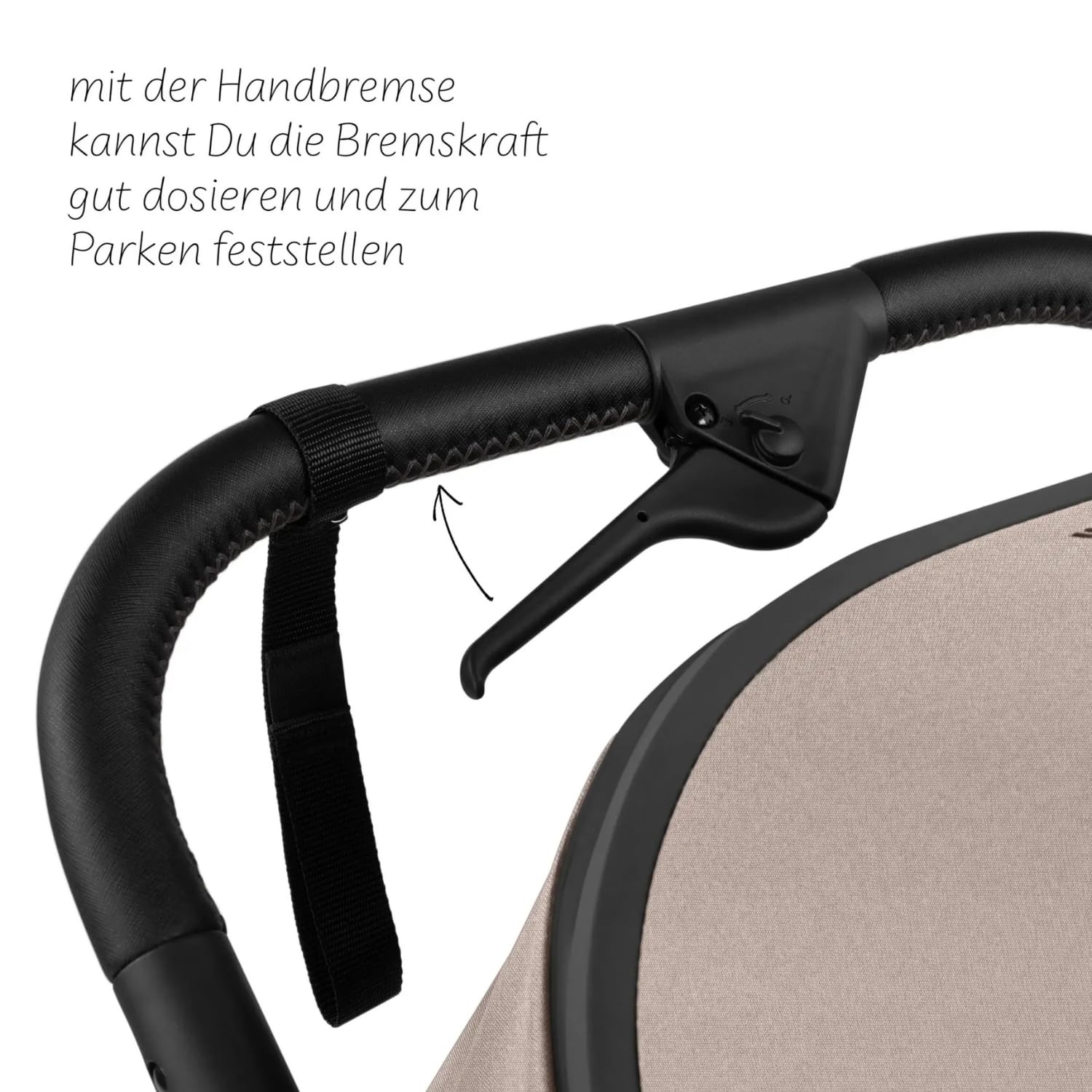 ABC Design Salsa 5 Run Jogger Sportwagen mit Sportzulassung Luftreifen Handbremse Federung wendbare Sitzeinheit Liegeposition bis 22 kg Camel