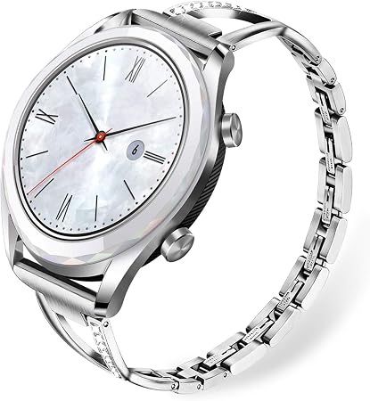 TRUMiRR Sostituzione per Huawei Watch GT 2 46mm/Huawei Watch GT Elegant  Cinturino, Cinturino in Acciaio Inossidabile Cinturino in Tessuto a Maglia  Metallica per Huawei Watch GT/Amazfit GTR 47mm