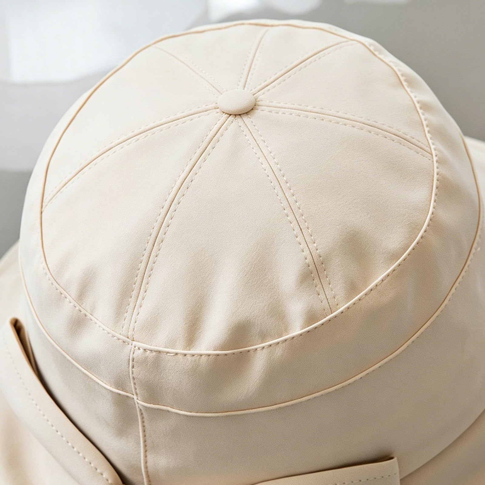 Sombrero De Sol De ala Ancha con Lazo para Mujer,Gorra Verano Elegante,Ligera Y Plegable ProteccióN UV CordóN Ajustable,Ideal La Playa,La Piscina,El JardíN Las Vacaciones(56-58cm,Beige)