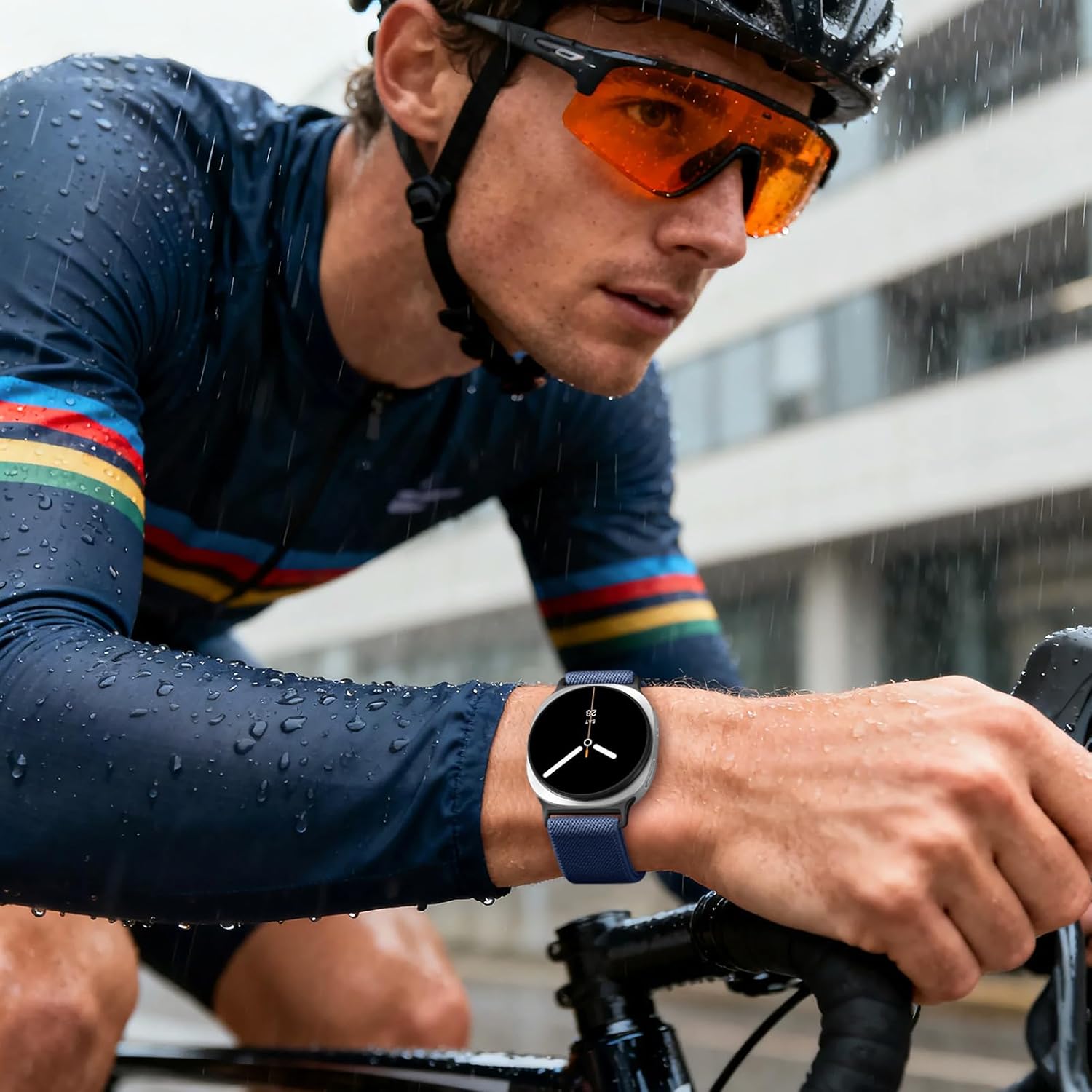 8 Pack Stretchy Band Compatible with Samsung Galaxy Watch 8 Band 40mm 44mm, Samsung Galaxy Watch 8 Classic 46mm, Soft Nylon Fabric Water-Resistant Elastic Solo Loop Sport Straps for Women Men - Image 3