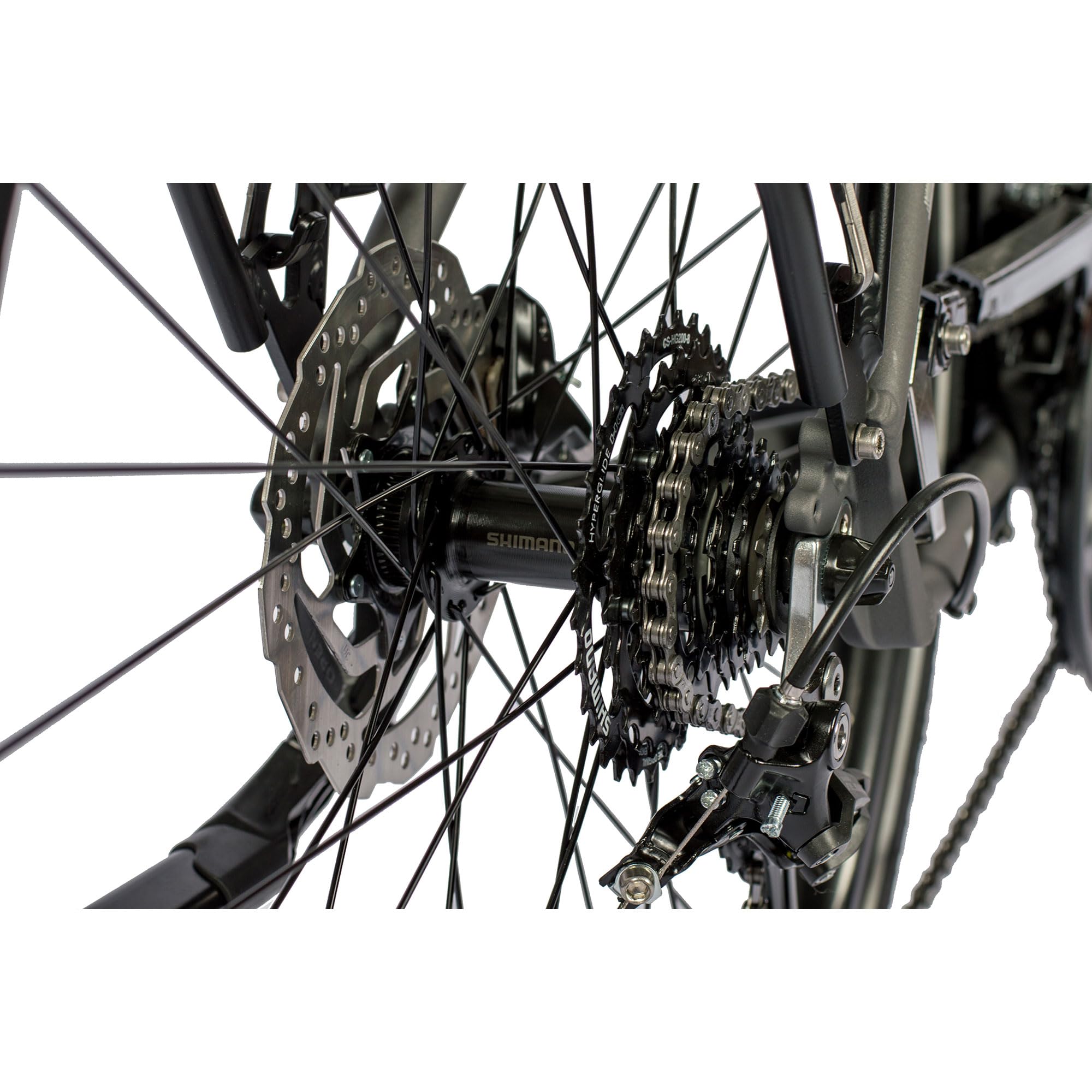 Airtracks Herren Trekking Fahrrad 28 Zoll TR.2835 Trekkingrad 24 Gang Shimano ALIVIO RD-M3100 SGS - Schwarz Matt - Rahmenhöhen 52cm 56cm und 60cm - Modelljahr 2026
