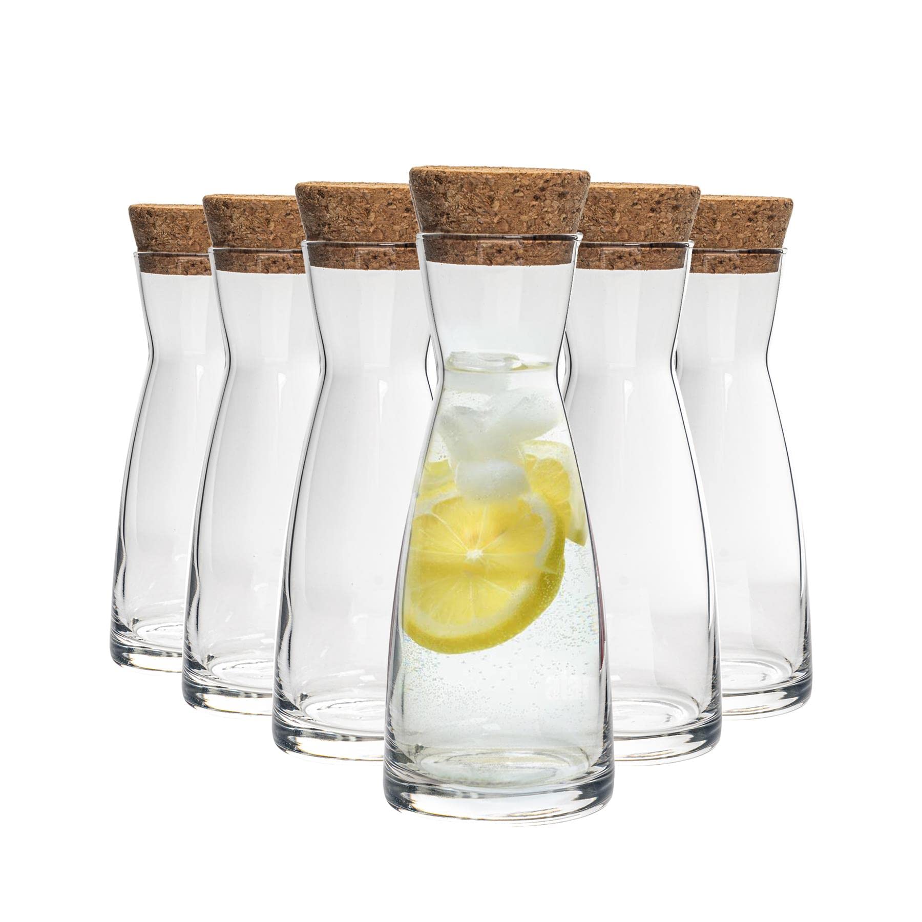 Bormioli Rocco Ypsilon Water Jug Carafe Decanter With Lid 1080ml - Pack of 6