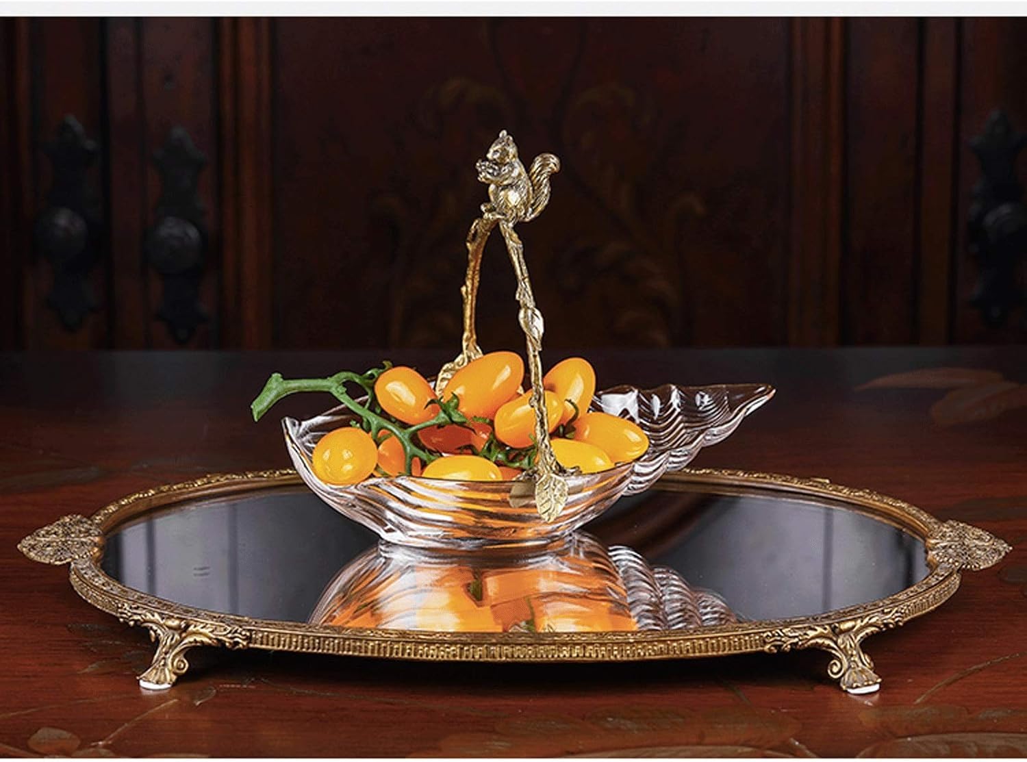 Obstschale, Nussschale im europäischen Stil, kreative Obstschale aus Kristallglas