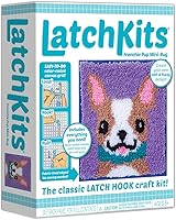 Vista 1 de LatchKits Kit de gancho para cachorros - Proyecto de manualidades fácil de aprender - Sin coser ni cortar - para mayores de 6 años, lienzo