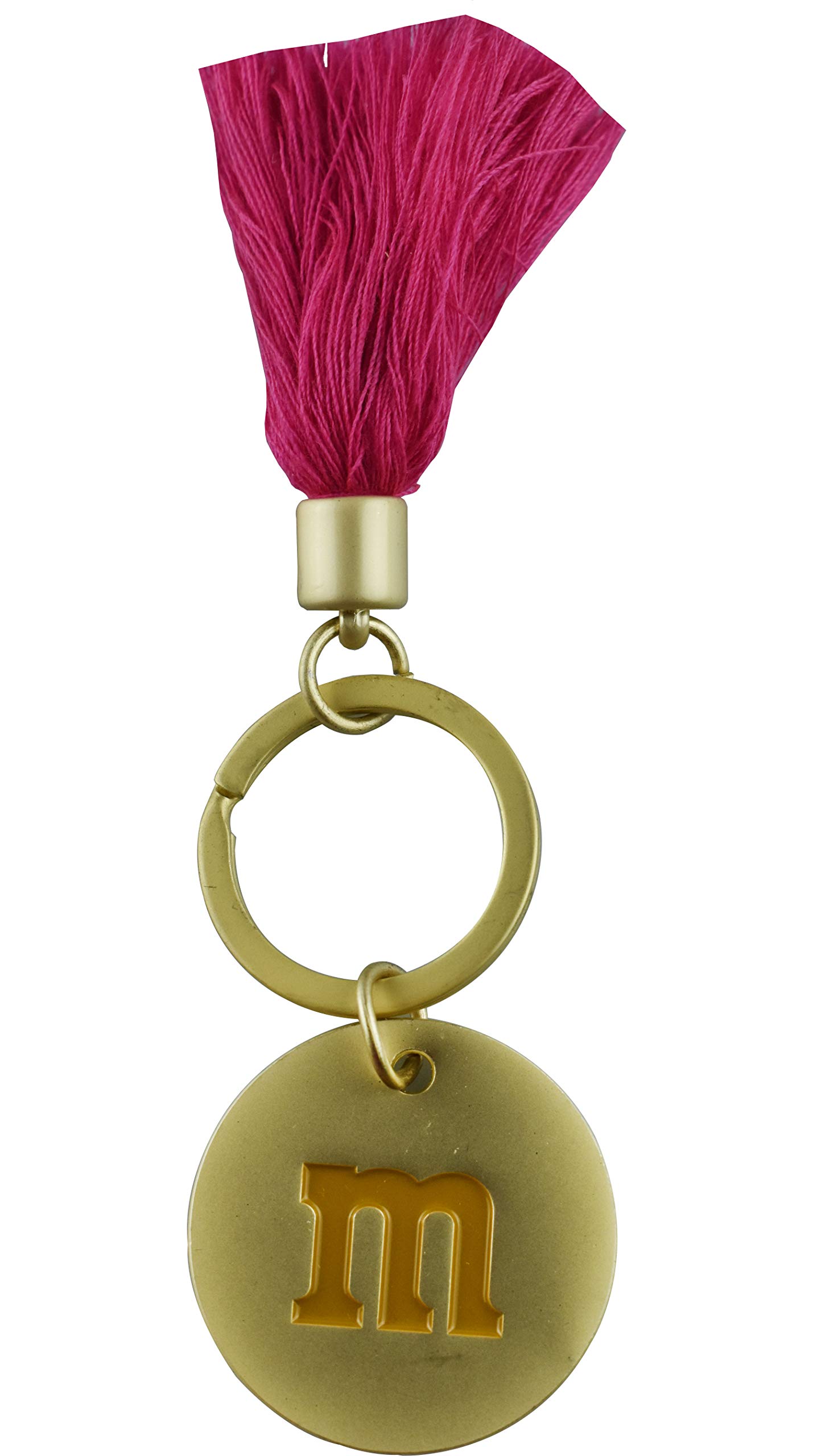 M&M's Metal My Heart Key-Chain - Gold & Pink