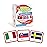 Menique Flags of Europe Memory Matching Game - 100 Cards (50 Pairs) with Flag, Country & Capital - Educational Geography Game for Kids and Adults