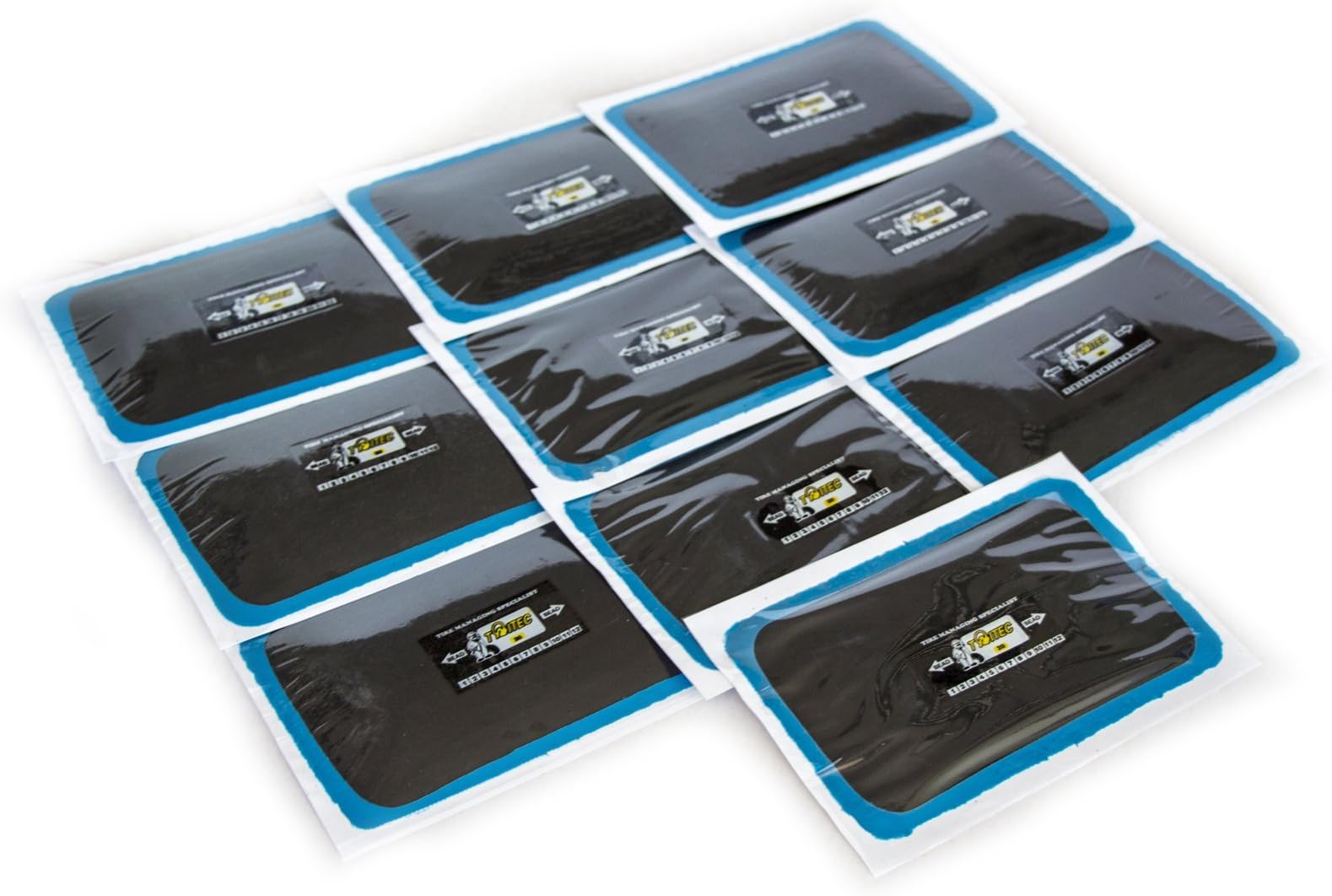 Taitec TNRE-20, Self Vulcanizing Tire Repair Patch (4.92" x 3.15", 10pc), Tubeless Tires, Cars, Trucks, SUVs, Off-Road Vehicles