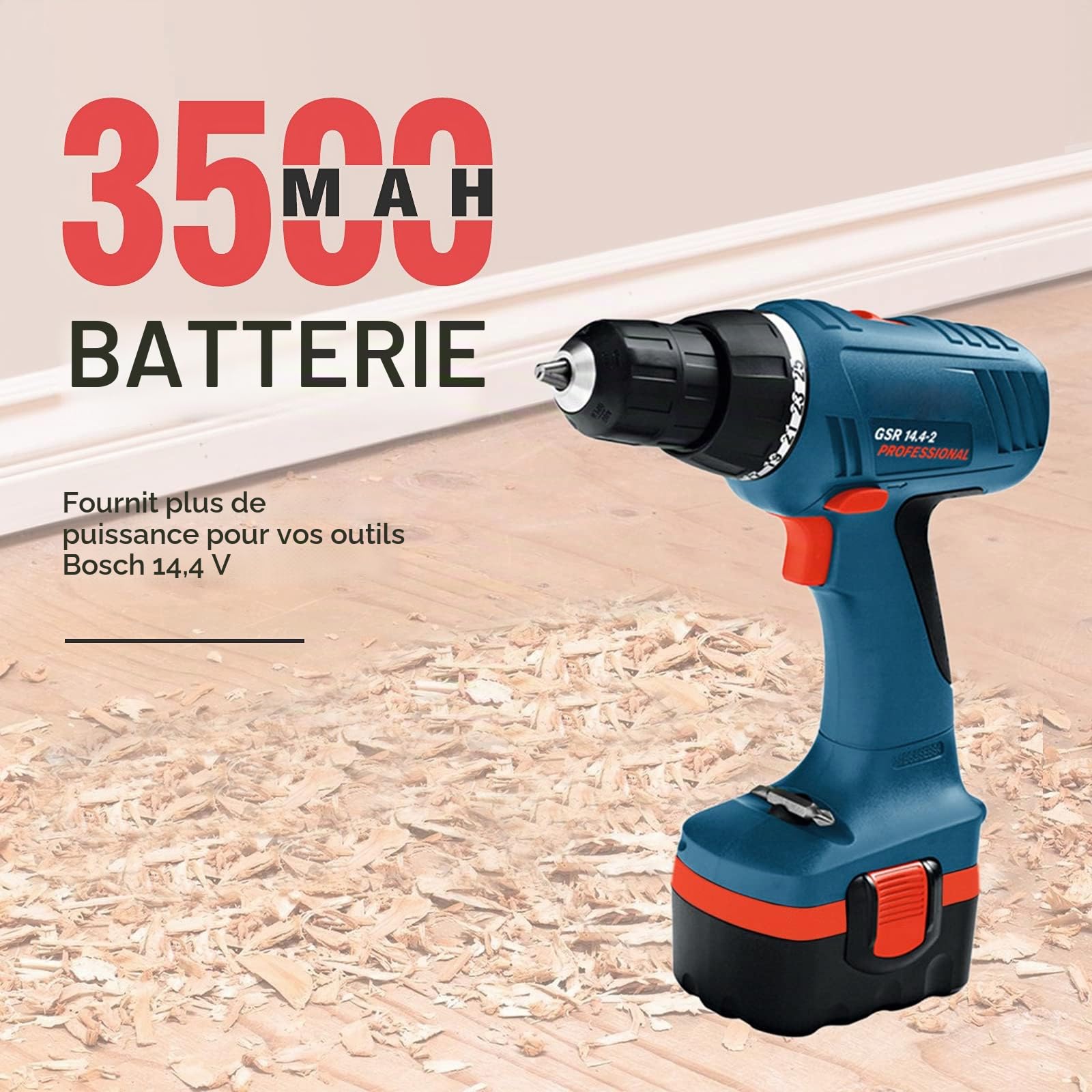 2 X ADVTRONICS 14.4V 3.5Ah Ni-MH BAT040 Batterie de Remplacement pour MaKita 2607335275 2607335533 2607335534 2607335711 2607335465 2607335685 2607335276 BAT038 BAT040 BAT041 BAT140 BAT159 13614