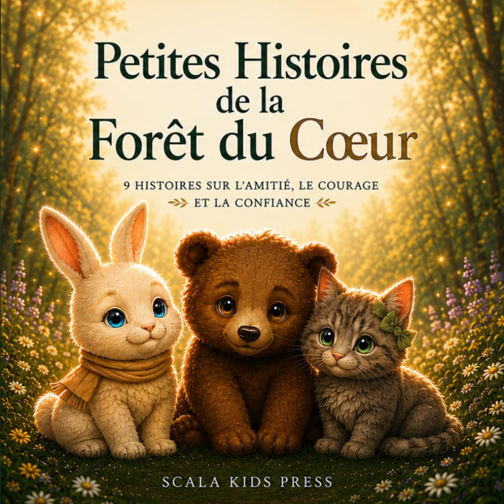 Petites Histoires de la Forêt du Cœur: Histoires d’animaux sur les émotions, l’amitié et le courage