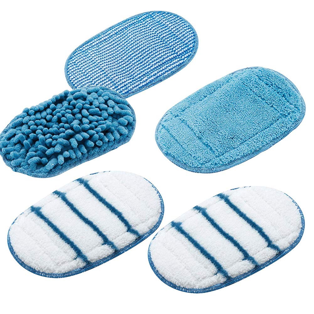 5 pezzo Per BLACK+DECKER FSHSMPS-XJ Set di Accessori Panni di Ricambio in Microfibra, per Sistema di Pulizia a Vapore Steamitt