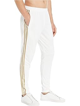 white gold adidas pants