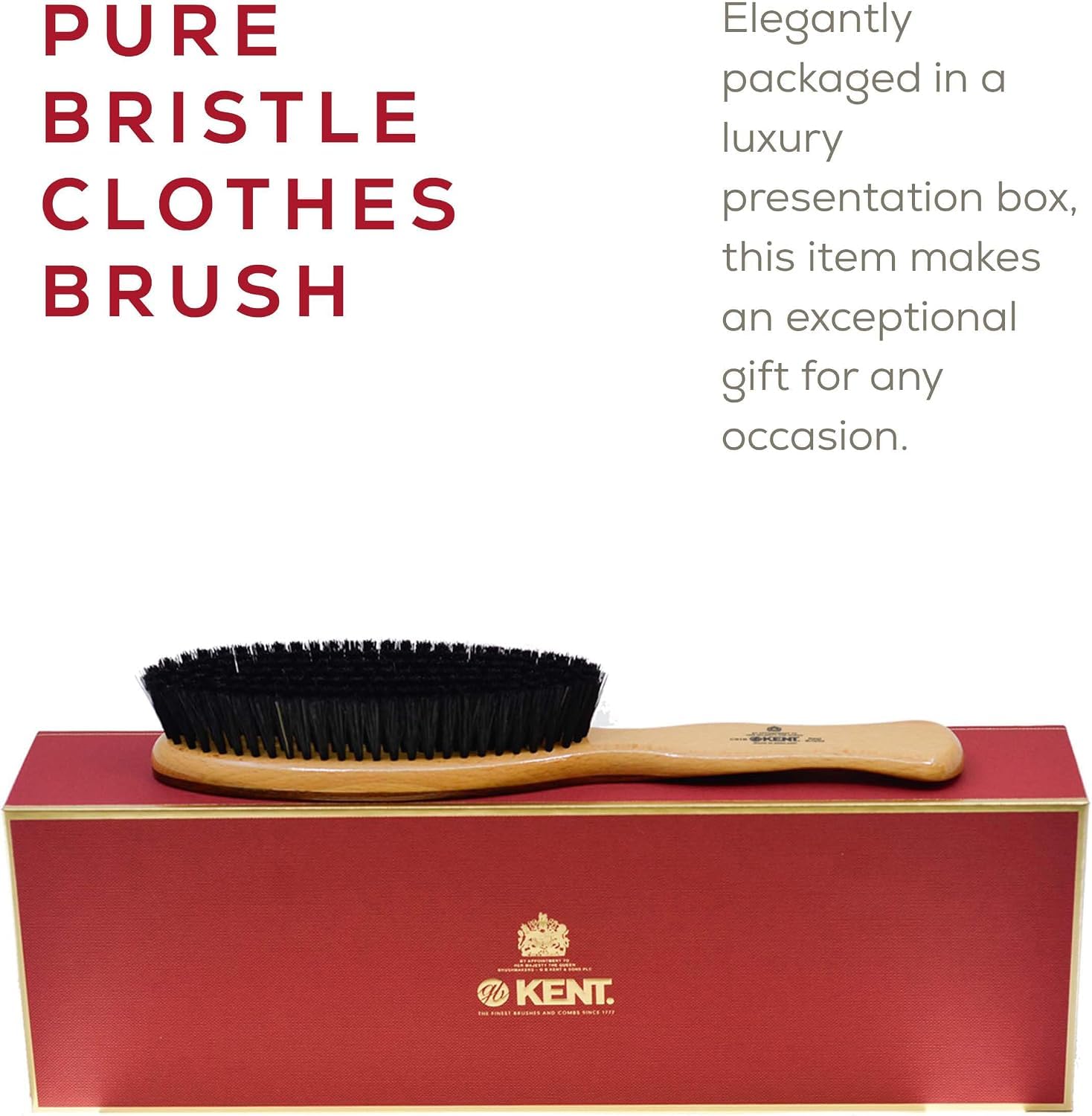 Kent Brushes Veneered Medium Clothes Brush by Kent