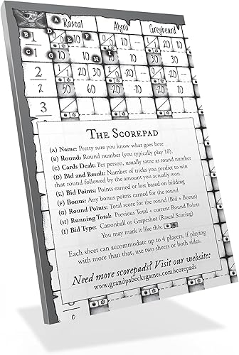 Miniatura 6 de Grandpa Beck's Games Paquete de Skull King, juego de Skull King y juego de blocs de puntuación