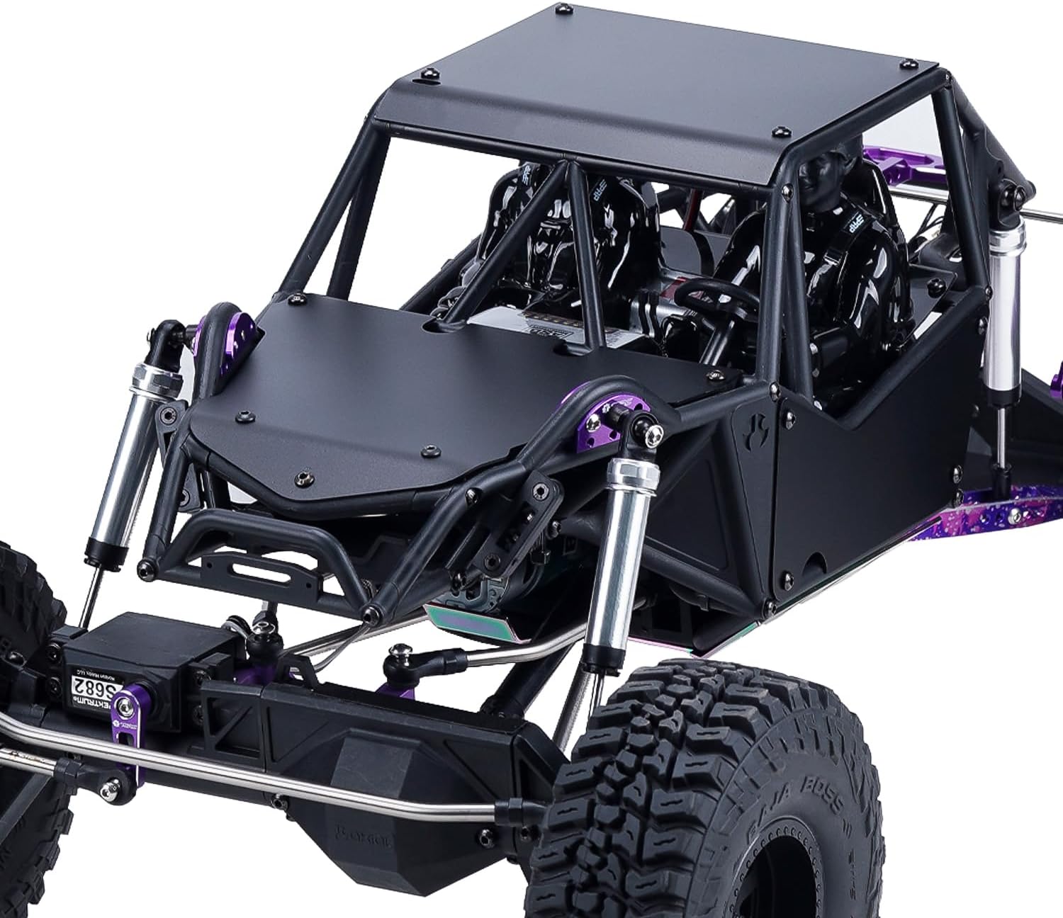 Aluminum RC Body Guard Armor Protective Shell Plate Set for Axial 1/8 AXP8 Gilamon Trail Buggy Upgrade,Black