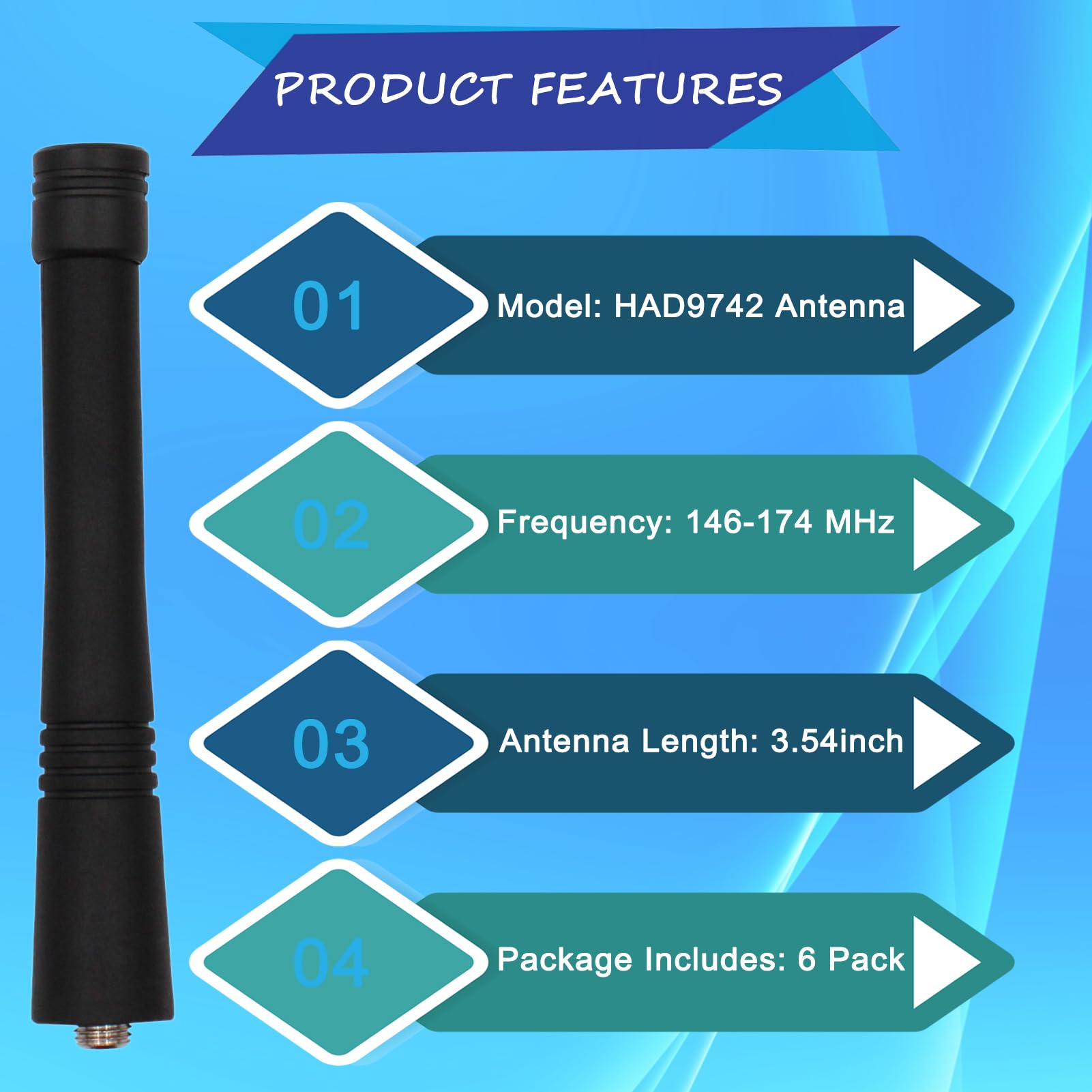 Amazon.com: Afadorable 6Pcs HAD9742A HAD9742 Antenna Fit for