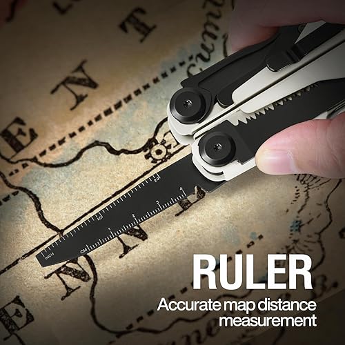 Miniatura 9 de MIAOKE Multitool 23 en 1 con caja de regalo premium, destornilladores, destornilladores, abridor de botellas, alicates para camping, accesorios