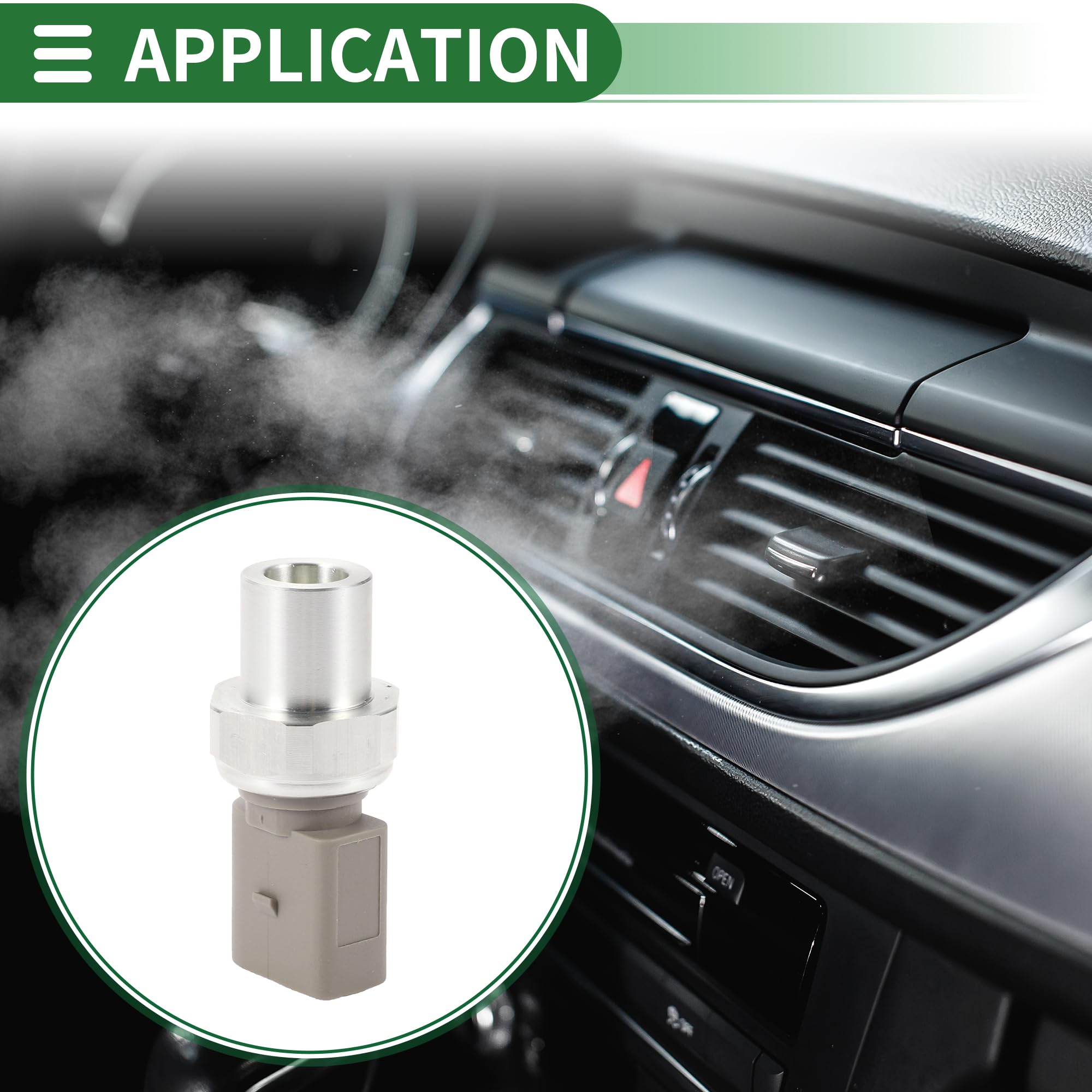 Motoforti Interruttore di pressione A/C Sensore di pressione del refrigerante dell'aria condizionata Trasduttore di pressione per AUDI A3 2006-2013 No.3R0959126/8E0959126