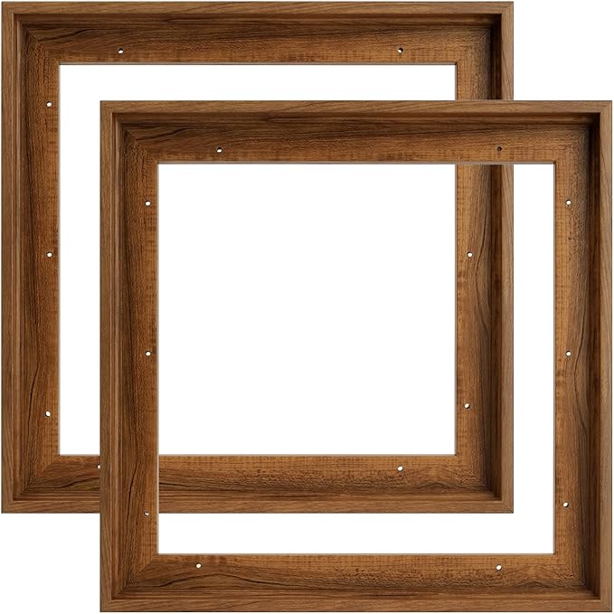 FOLKOR 12x12 Frame for Canvas Painting 0.60.8” Deep, 2