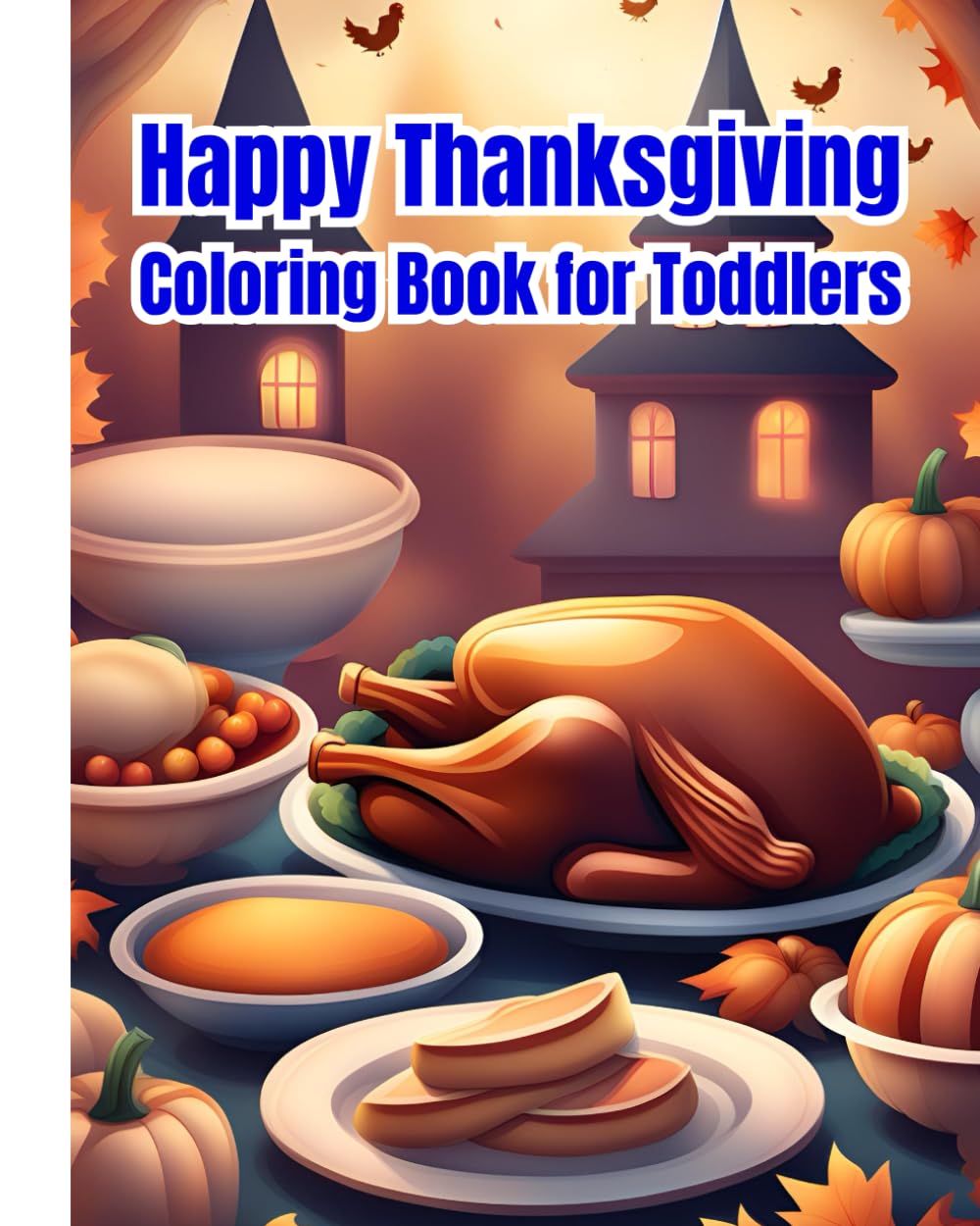 Happy Thanksgiving Coloring Book for Toddlers: Happy Thanksgiving Coloring Pages For Girls, Boys / Thanksgiving Gifts for Children
