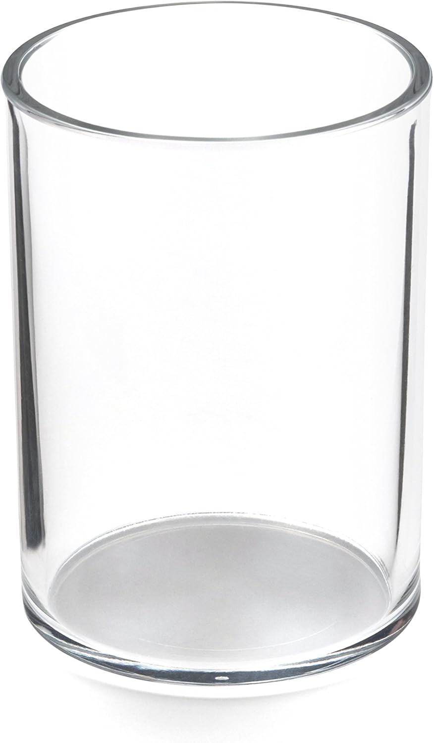 Osco Clear Acrylic Pen Pot – Round Transparent Pencil Holder & Desk Tidy – Durable Office Organiser for Stationery, Pens, Pencils & Makeup Brushes – H11 x W8 x D8 cm