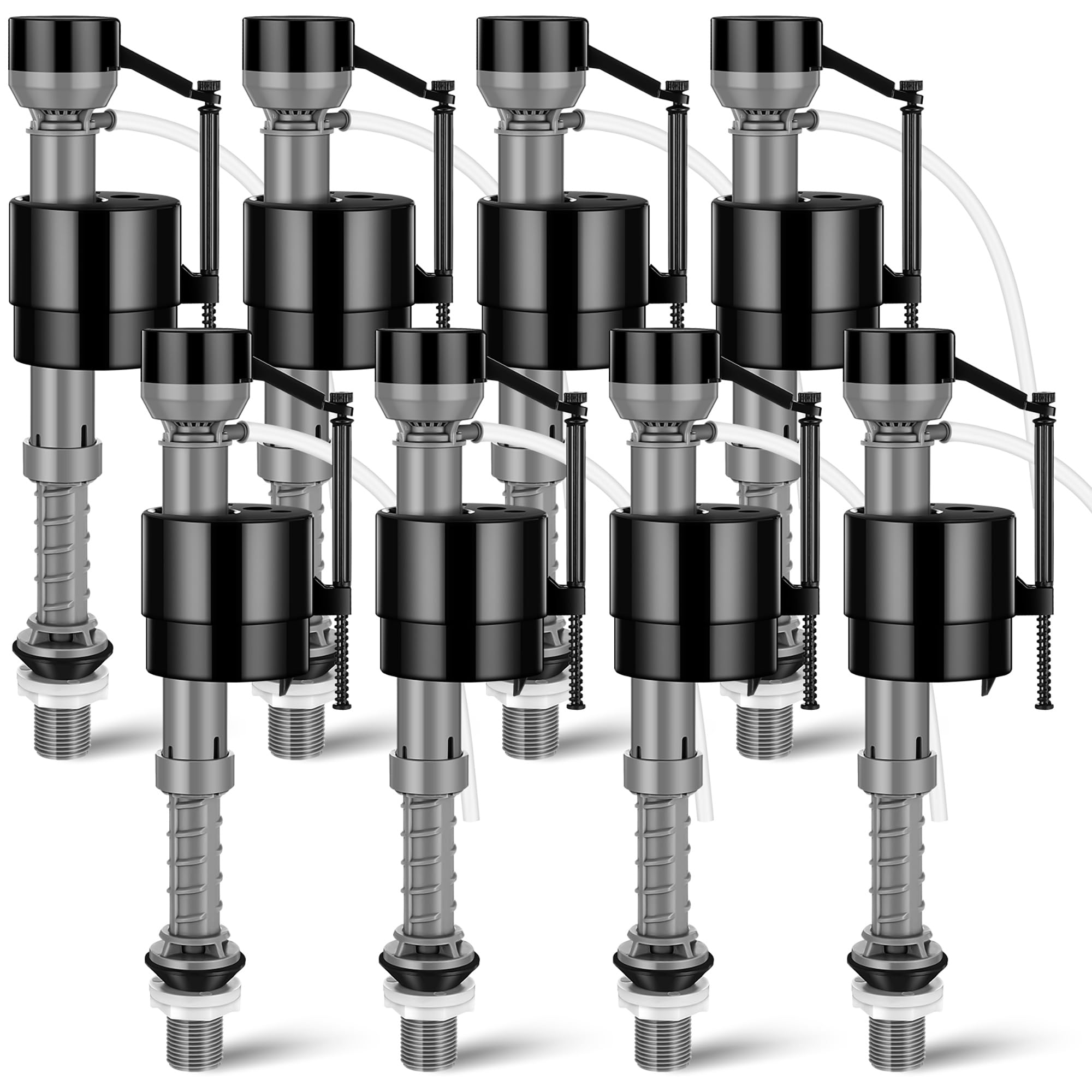 Lasnten Kit de repuesto para tanque de inodoro de 8 piezas | Kit de repuesto de válvula para control de agua de tanque y cuenco
