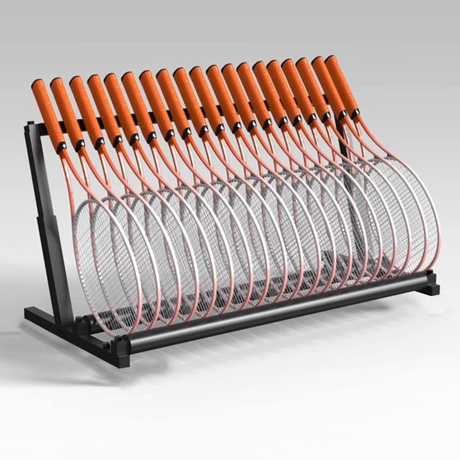 3d Racket Stand Foam Arm Racket Organizer Wooden Floor Standing Tennis/Badminton Racket ...