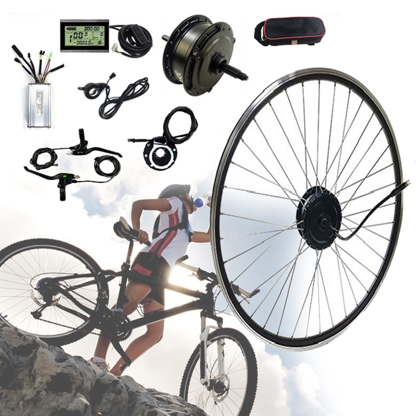 Dozpal 500w Electric Bikes Conversion Kit 36v 48v 20 24