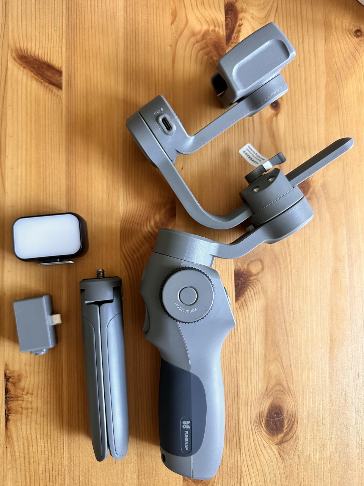 FUNSNAP C05 Kit Gimbal Stabilizer for Smartphone, iPhone Gimbal 3-Axis ...