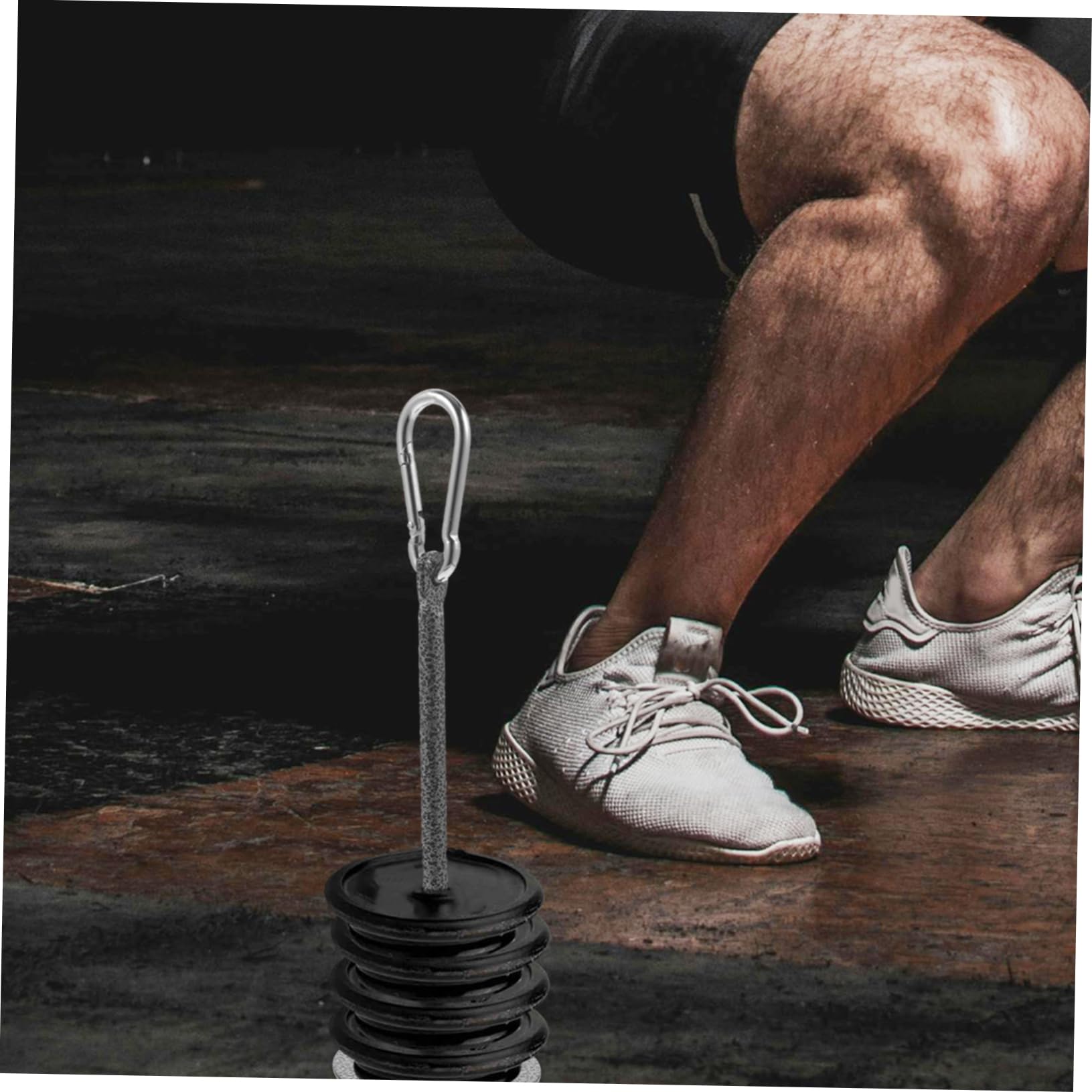 BESPORTBLE 3pcs Weight Plate Rack Fitness Loading Pin Sturdy Steel Storage for Barbell