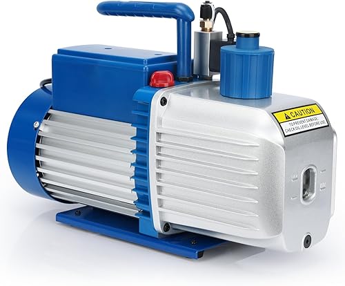 Miniatura 3 de stonylab Bomba de vacío, bomba de aceite de vacío de paletas rotativas de dos etapas con función R32 a prueba de explosiones, vacío definitivo de