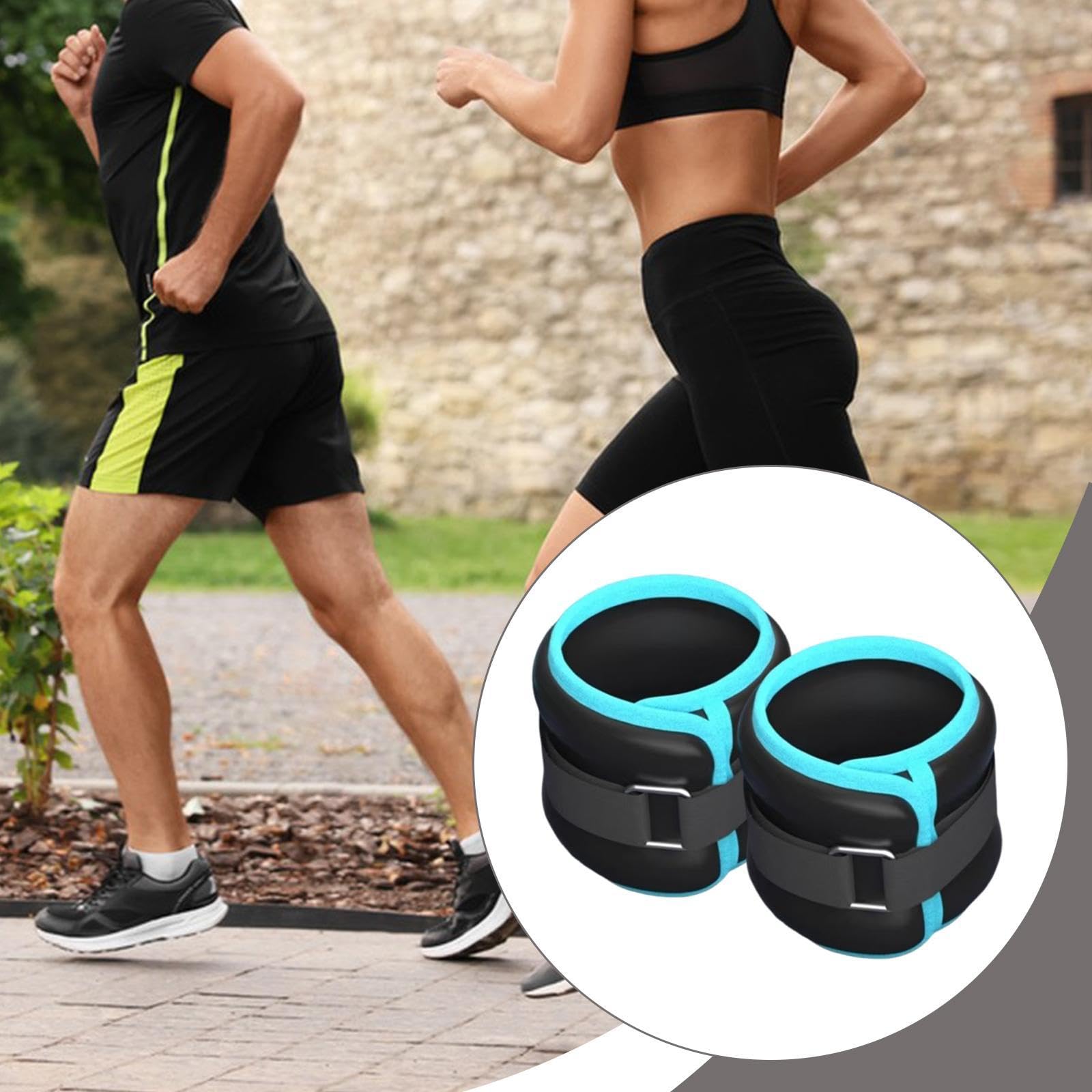 KESOTO 2 Piezas Pesas para Tobillos Lastres para Piernas Pesas para Brazos Y Correas Ajustables con Diseño Versátil para añadir Resistencia Adicional a Cual