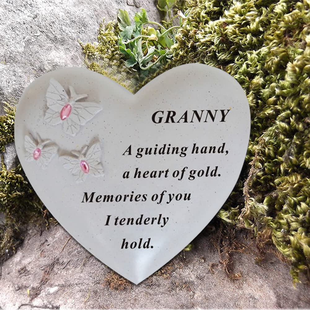 Juliana Targa Commemorativa Per Tomba – Nonna Con Piume D'Angelo – 24x15 Cm