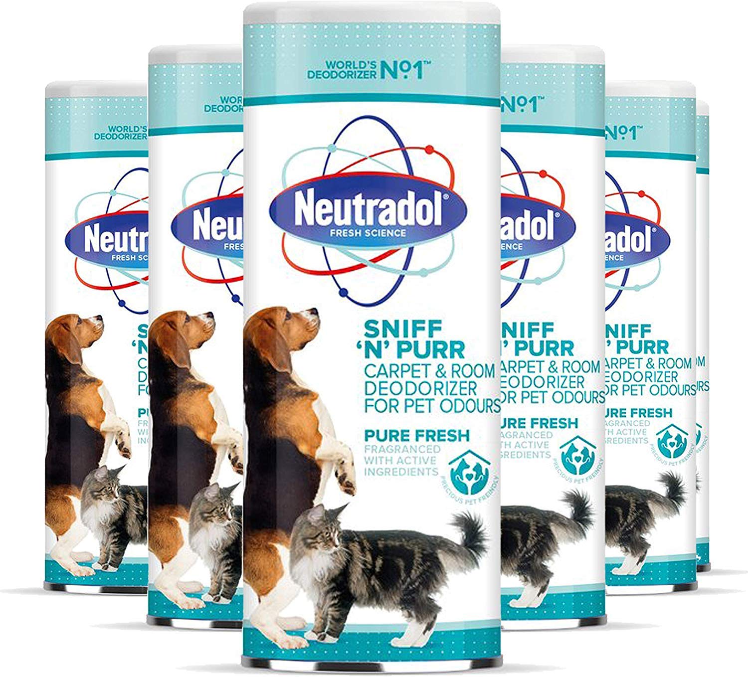12 x Sniff 'N' Purr Carpet & Room Deodoriser for Pet Odours 350g