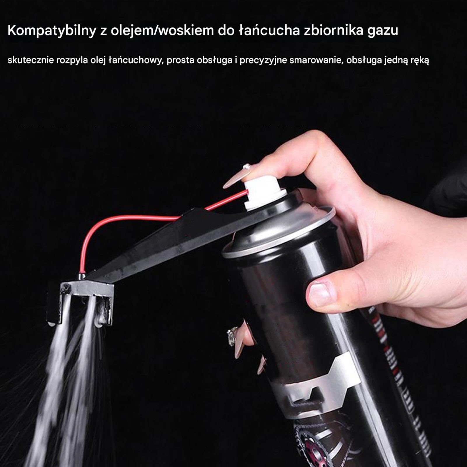 Ręczny środek do czyszczenia łańcucha, przenośne narzędzie motocyklowe, 4-częściowy zestaw ze szczotką do olejowania, solidne akrylowe urządzenie mycia, ergonomiczne akcesorium garażu, aplikator