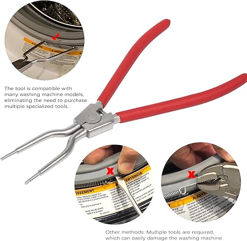 Vista 4 de 383EER4001A Herramienta de expansión de resorte de bañera interior/exterior 383EER4004A para LG, Samsung, Kenmore, lavadoras de hidromasaje