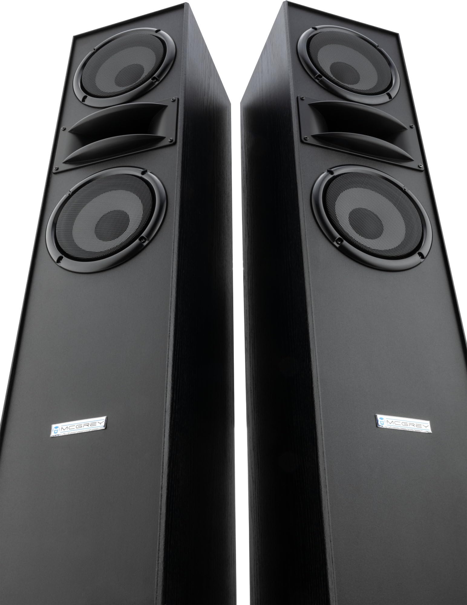 McGrey HTS-65320 BK HiFi Standlautsprecher Paar schwarz 2X 80W RMS | Paar 3-Wege Standlautsprecher, Leistung pro Lautsprecher: 80 Watt RMS (160W MAX), entspricht 160 Watt RMS (320W MAX) pro Paar