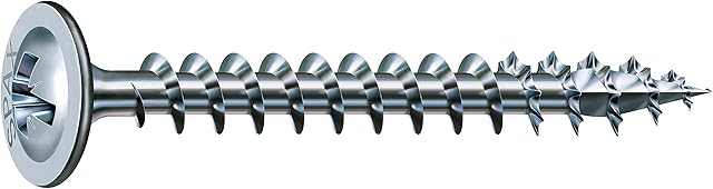 Spax Uniwersalna śruba do ramki na zdjęcia Phillips Z 4Cut, w pełni gwintowany tył pusty, ocynkowana, A2J  0281010350172, 281010350172