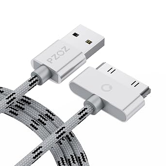 pzoz 30 Pin Charging Cable for iPhone 4/4S, iPad & iPod, Charge & Sync