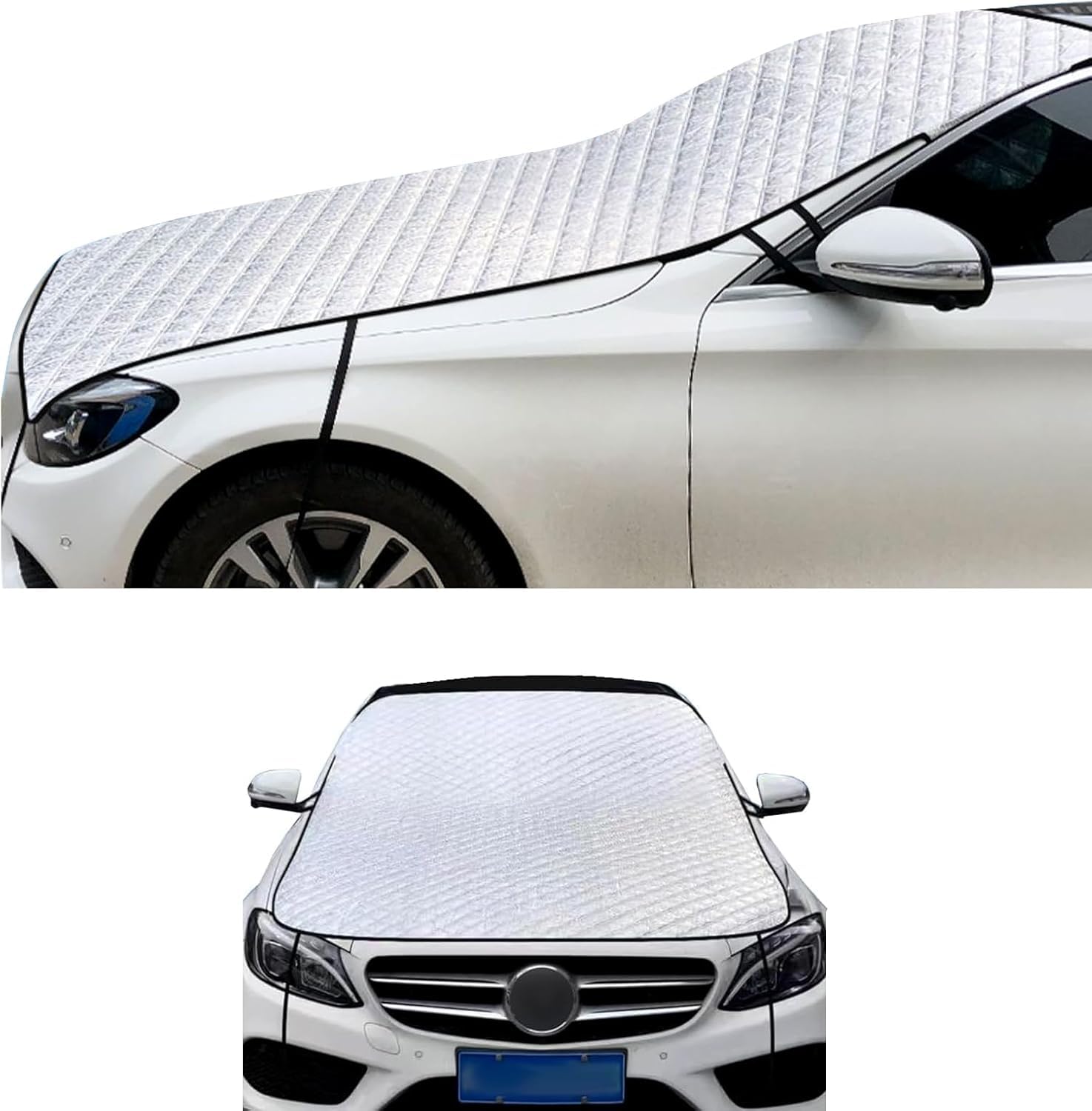 Car Windshield Cover for Ice and Snow Thickened Windproof Four-season Protection Waterproof Dustproof Frost-proof Portable Car Cloth Outdoor