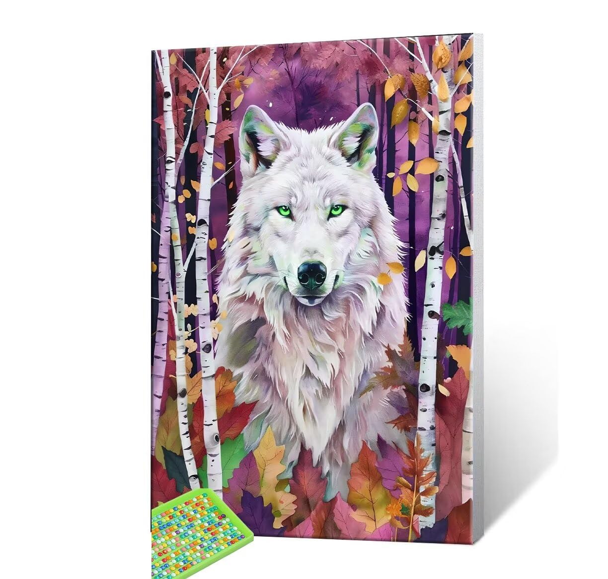 DIY Malarstwo diamentowe 5D, sztuka diamentowa, las, wilk, zestawy dla dorosłych, sztuka ze strasu, haft, artykuły rzemieślnicze, dla dzieci i dorosłych, idealna dekoracja ścienna do domu, prezenty,