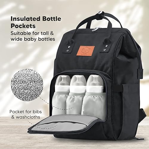 Miniatura 6 de KeaBabies Mochila portabebés y bolsa de pañales  Bolsas de viaje para bebés multifunción impermeables  Todo en 1 Original transpirable Baby Sling,