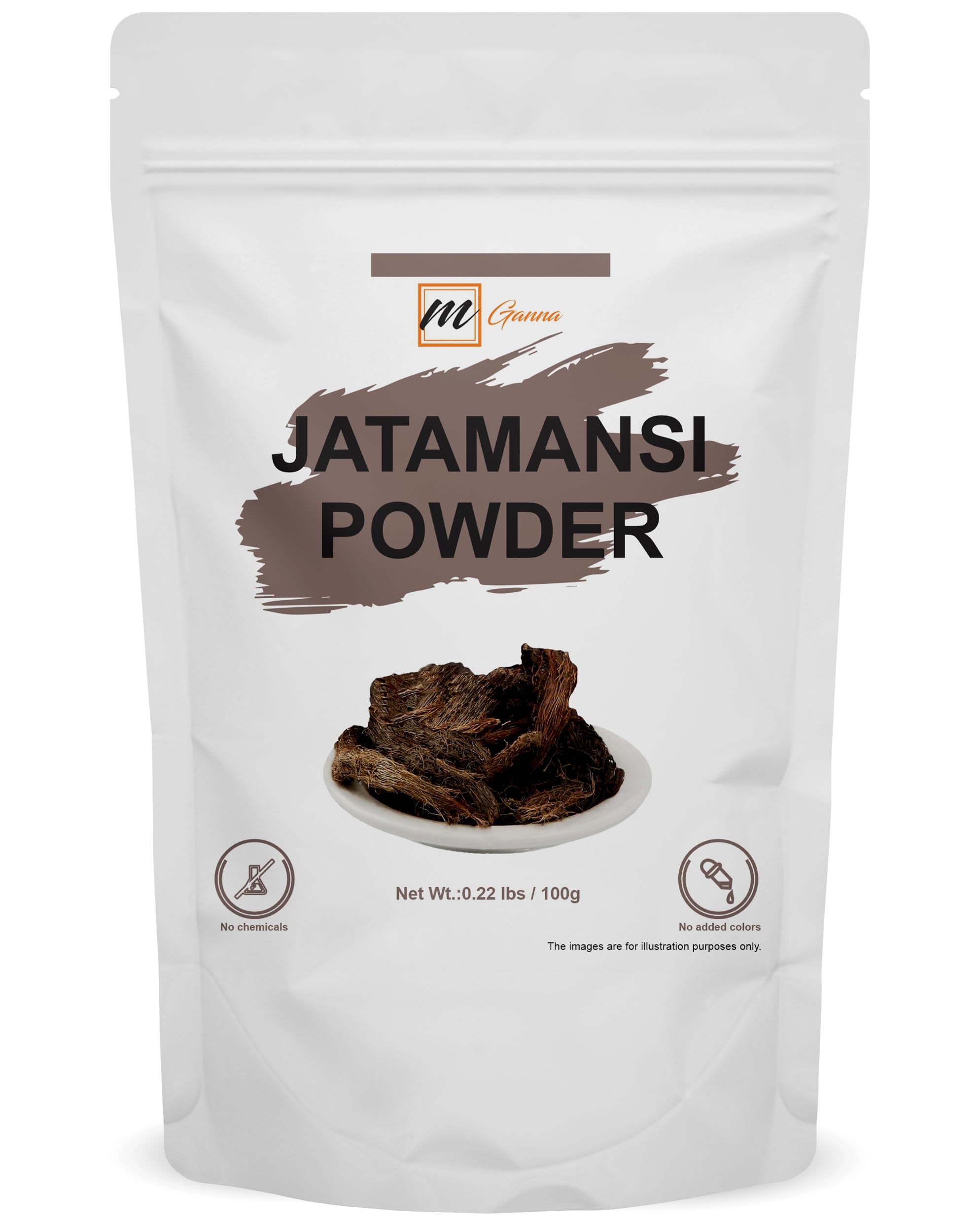 mGanna 100% Natural Jatamanshi Powder/Nardostachys jatamansi (Spikenard Root) for Hair and Health Care 100 GMS / 0.22 LBS
