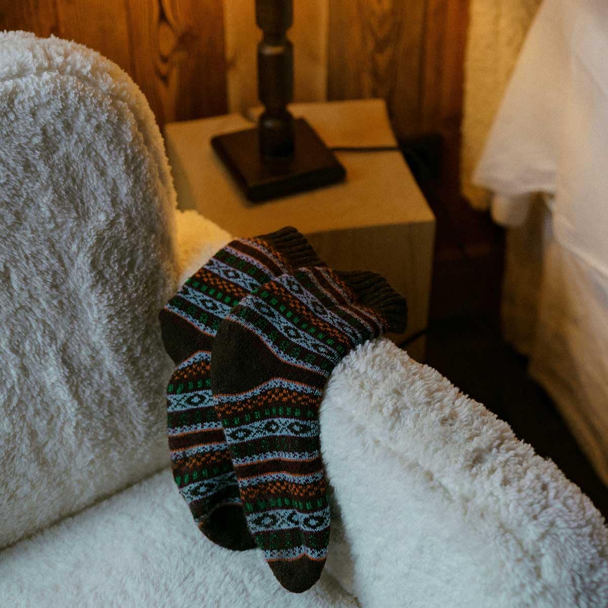 NORDIC Socks 2 Paar Merino Wollsocken für Männer & Frauen, Wintersocken, Warme socken, Weich und Bequem