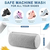 Vista 5 de Shoe Washing Machine Bag,Shoe Laundry Bags for Sneakers, Reusable Shoe Cleaning Bag for All Shoe Sizes Gris