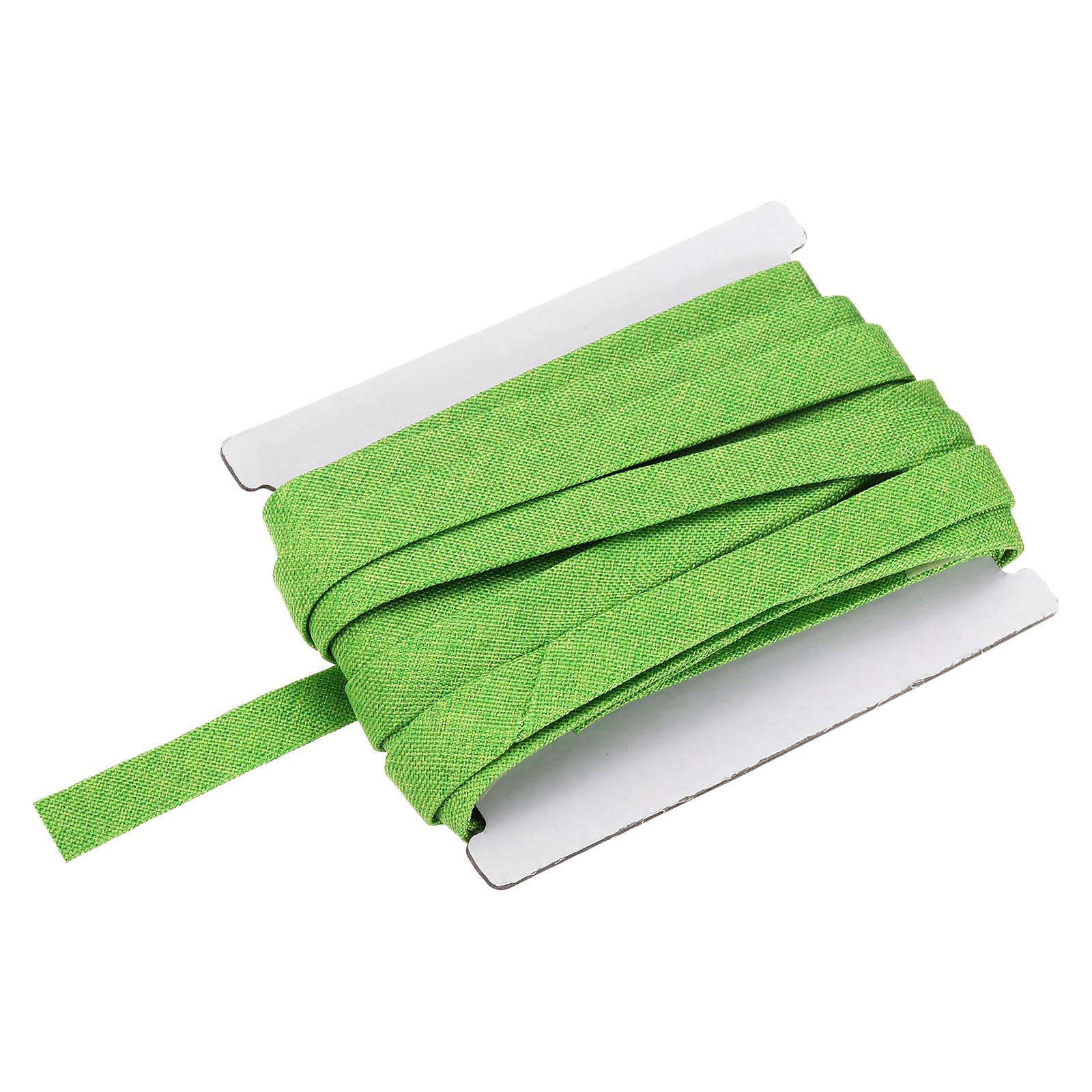 sourcing map Double Fold Bias Binding Tape, 1/2 Inch x 6 Yards Cotton Twill Tape Trim Ribbon for Sewing Wrapping Craft DIY, Green