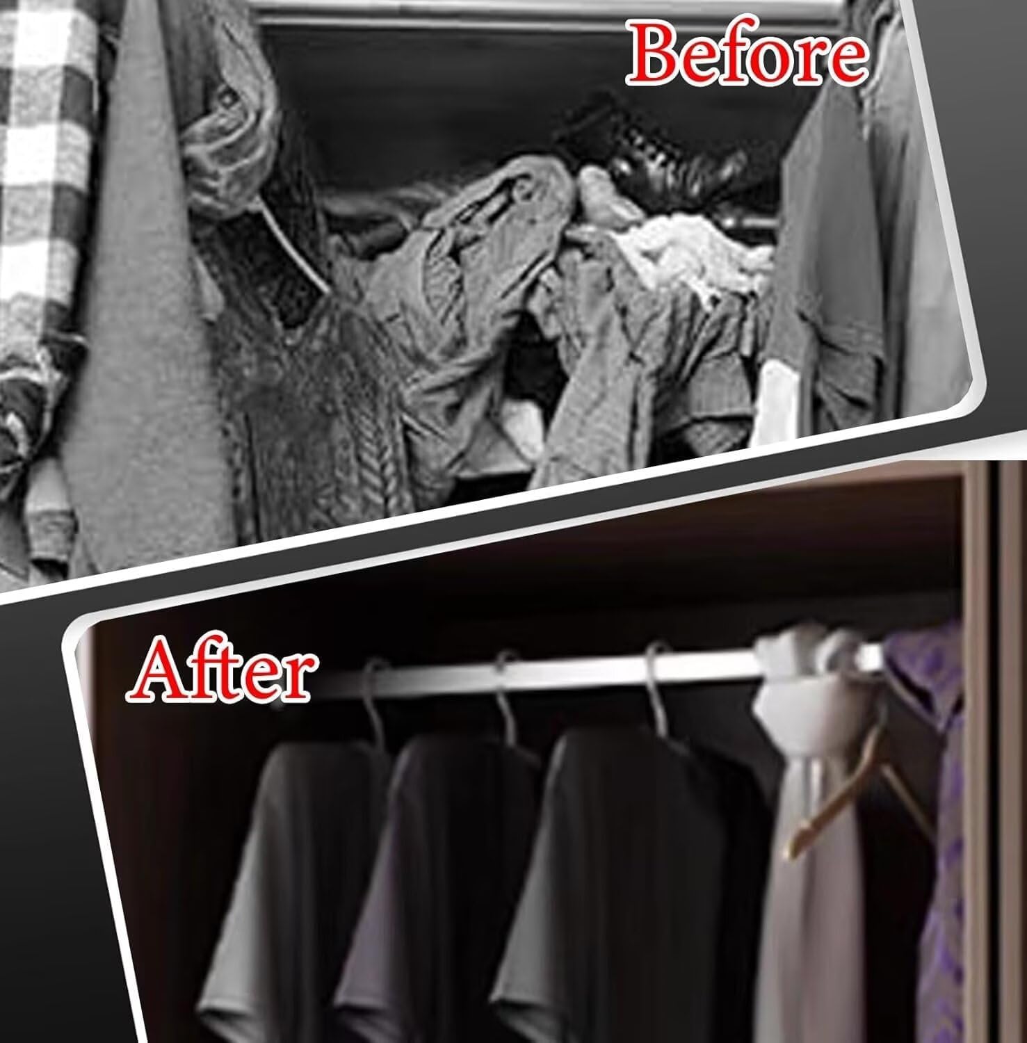 Closet Rod Adjustable Rv Closet Tension Rods for Hanging Clothes, No Drilling Shower Curtain Bar, Non-Slip Wardrobes Clothing Pole for Bathroom Laundry Room