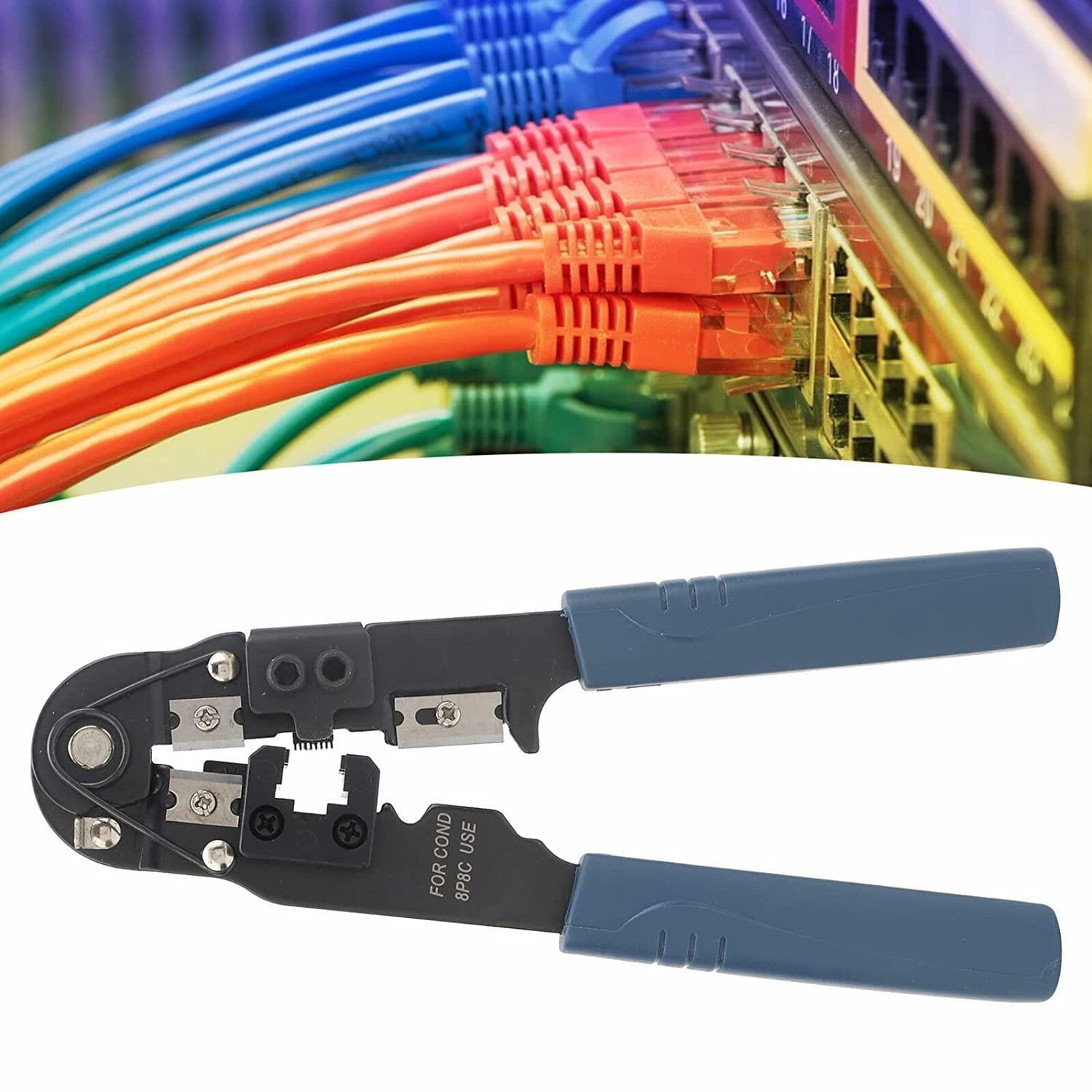 LipiWorld® Crimper Pliers Terminal Hand Crimping Tools Connector Cable Clamp Multi-function Network cable modular plug hand crimp tool 4