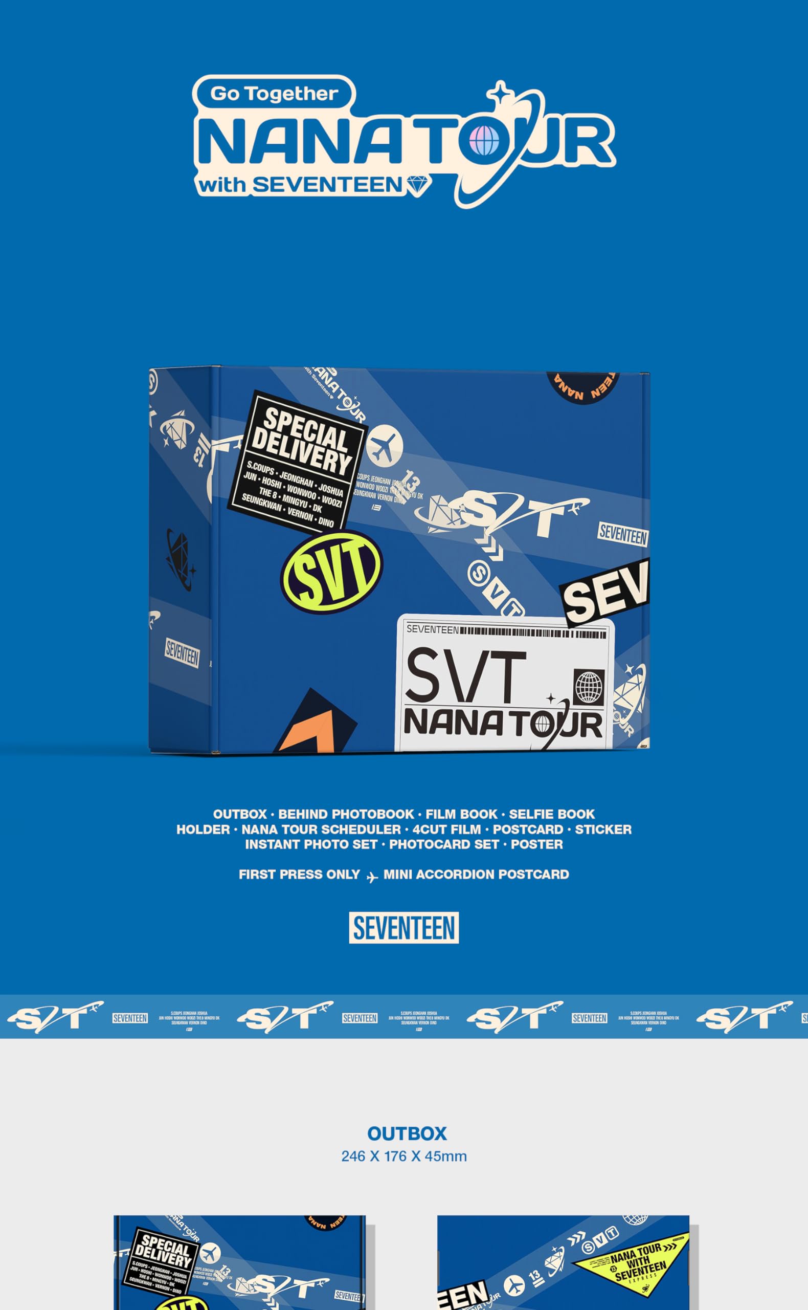 SVT Nana Tour with Seventeen 2024 Moment Pack Box + Poster on Pack